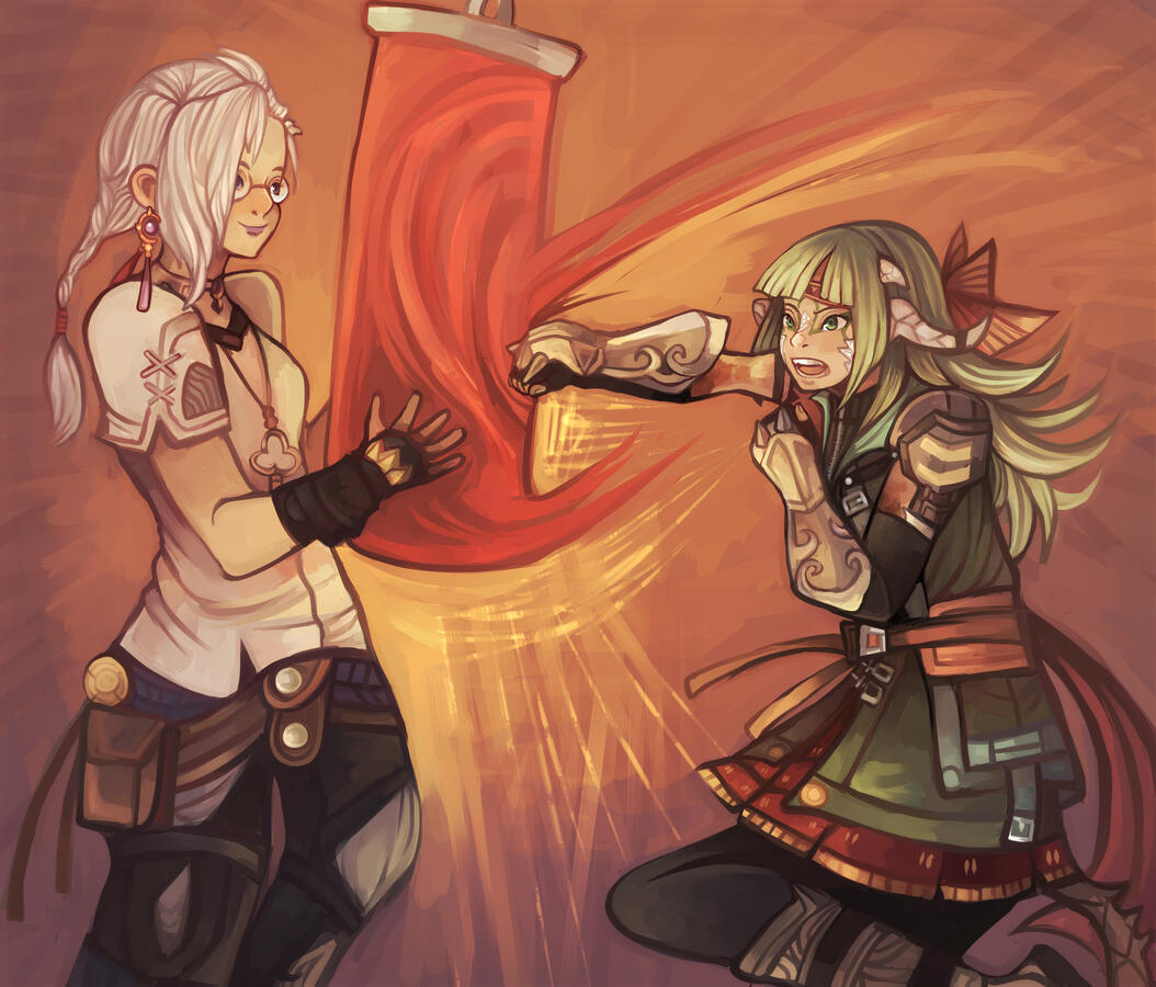 Ceci and Rydia training